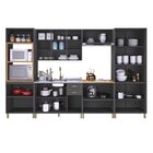 Cozinha Americana Modulada Torre Quente Cristaleira Com Vidro