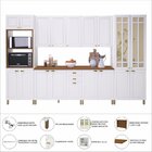 Cozinha Americana Modulada Torre Quente Cristaleira Com Vidro