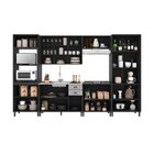 Cozinha Americana Modulada Torre Quente Cristaleira Com Vidro