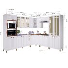 Cozinha Americana Modulada Vidro Reflecta Com Cristaleira Par