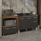 Cozinha Armário Balcão Gabinete De Pia Aline 120 Cm E Balcão