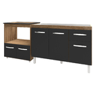 Cozinha Armário Balcão Gabinete De Pia Aline 120 Cm E Balcão