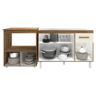 Cozinha Armário Balcão Gabinete De Pia Aline 120 Cm E Balcão