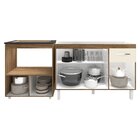 Cozinha Armário Balcão Gabinete De Pia Aline 120 Cm E Balcão