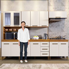 Cozinha Atenas Com Vidro Reflecta 12 Portas 3 Gavetas E Balcã