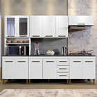 Cozinha Atenas Com Vidro Reflecta 12 Portas 3 Gavetas E Balcã