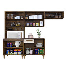 Cozinha Atenas Com Vidro Reflecta 9 Portas 1 Gaveta