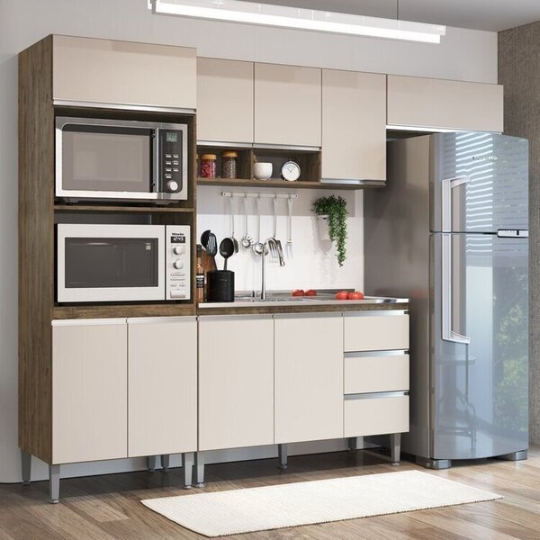 Cozinha Athena 4 Peças Itauba/off Itaúba/off | Leroy Merlin