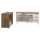 Cozinha Balcão Armário Gabinete De Pia 150 Cm Deise E Balcão