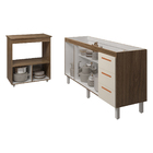 Cozinha Balcão Armário Gabinete De Pia 150 Cm Deise E Balcão