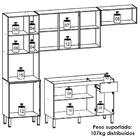 Cozinha Balcao Pia 251 Cm Mdf Vert Plus Ktp