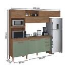 Cozinha Benfica Com Balcão Modena Com 6 Portas 3 Gavetas