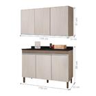 Cozinha Bull 2 Módulos Malbec Avelã