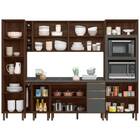 Cozinha Camilla Com Adega E Tampo 25mm 11 Portas Amêndoa Chum