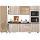 Cozinha Camilla Com Adega E Tampo 25mm 11 Portas Branco Arezz