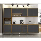 Cozinha Carolina 5 Peças Cinamomo/grafite