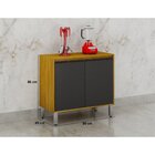 Cozinha Carolina 5 Peças Cinamomo/grafite