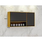 Cozinha Carolina 5 Peças Cinamomo/grafite