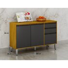 Cozinha Carolina 5 Peças Cinamomo/grafite