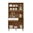 Cozinha Catar 90 5 Portas 1 Gaveta Évora Rústico/off White Cr