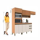 Cozinha Cecilia 4 Pecas Aereo Ripado E Aéreo Cooktop Para Gel