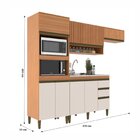 Cozinha Cecilia 4 Pecas Aereo Ripado E Aéreo Cooktop Para Gel