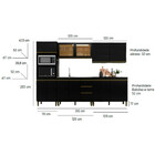 Cozinha Cecília 5 Peças Com 11 Portas 3 Gavetas Mdp J Carvalho