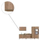 Cozinha Charles Com Tampo Cooktop 25mm 10 Portas Carvalho Tan