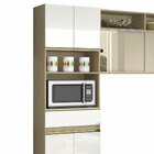 Cozinha Clara Com Vidro Reflex Atacama/off White - Aramóveis