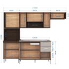 Cozinha Com Balcao Sem Tampo 244 Cm 506x08 Poqq