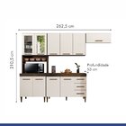 Cozinha Com Vidro Reflecta 10 Portas 3 Gavetas Atenas Kaiki M