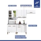 Cozinha Com Vidro Reflecta 9 Portas 1 Gaveta Atenas  Branco