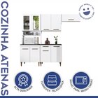Cozinha Com Vidro Reflecta 9 Portas 1 Gaveta Atenas  Branco