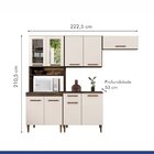 Cozinha Com Vidro Reflecta 9 Portas 1 Gaveta Atenas Kaiki Móv