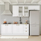 Cozinha Compacta 04 Peças Com Aéreo Para Geladeira Americana