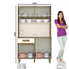 Cozinha Compacta 04 Portas 01 Gaveta B109 Briz