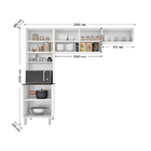 Cozinha Compacta 05 Portas E 02 Nichos Natalia Branco Madine