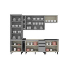 Cozinha Compacta 07 Peças Com Cristaleira De Vidro Belize Henn