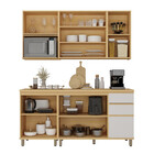 Cozinha Compacta 100 Mdf 5 Peças Com Tampo E Nicho Para Micro