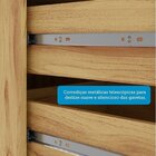 Cozinha Compacta 100% Mdf 2 Peças 4 Portas 3 Gavetas E Vidro