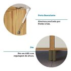 Cozinha Compacta 100% Mdf 2 Peças 4 Portas Torre Quente E Tam