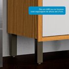 Cozinha Compacta 100% Mdf 2 Peças 4 Portas Torre Quente E Tam