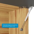 Cozinha Compacta 100% Mdf 3 Peças 8 Portas Com Vidro Itália E