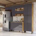 Cozinha Compacta 100% Mdf 4 Peças 11 Portas E 2 Gavetas Com V