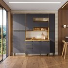 Cozinha Compacta 100% Mdf 4 Peças 12 Portas E 2 Gavetas Com V