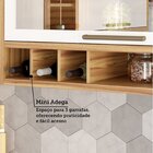 Cozinha Compacta 100% Mdf 4 Peças 7 Portas 5 Gavetas E Vidro