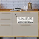 Cozinha Compacta 100% Mdf 4 Peças 7 Portas 5 Gavetas E Vidro