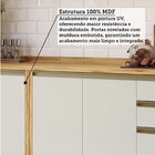 Cozinha Compacta 100% Mdf 4 Peças 9 Portas E 3 Gavetas 200cm