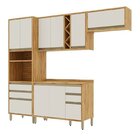 Cozinha Compacta 100% Mdf 4 Peças 9 Portas E 5 Gavetas 270cm