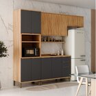 Cozinha Compacta 100% Mdf 4 Peças Com 10 Portas E Prateleira